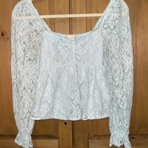 Altar’d state lace baby doll top